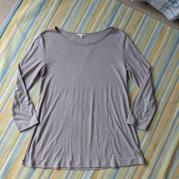 🛍️ BUNDLE ONLY | GAP gray flowy shift top Small - Picture 5 of 11